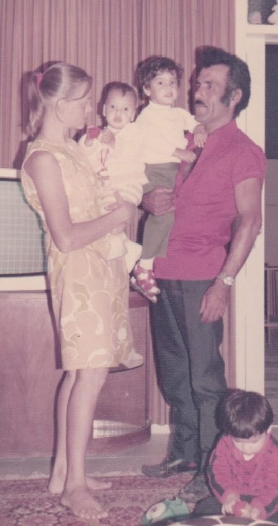 Eshkar's grandparents, Rina, left, and Razi, right